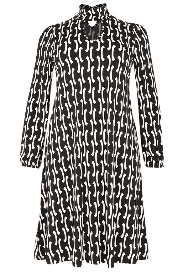 Yoek Jurk Cut-out BETA - Zwart