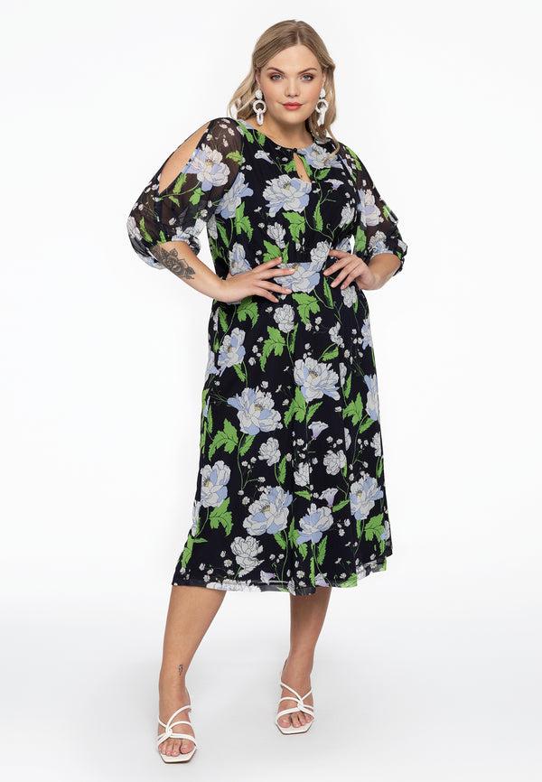 Yoek Jurk DAISIES - Blauw