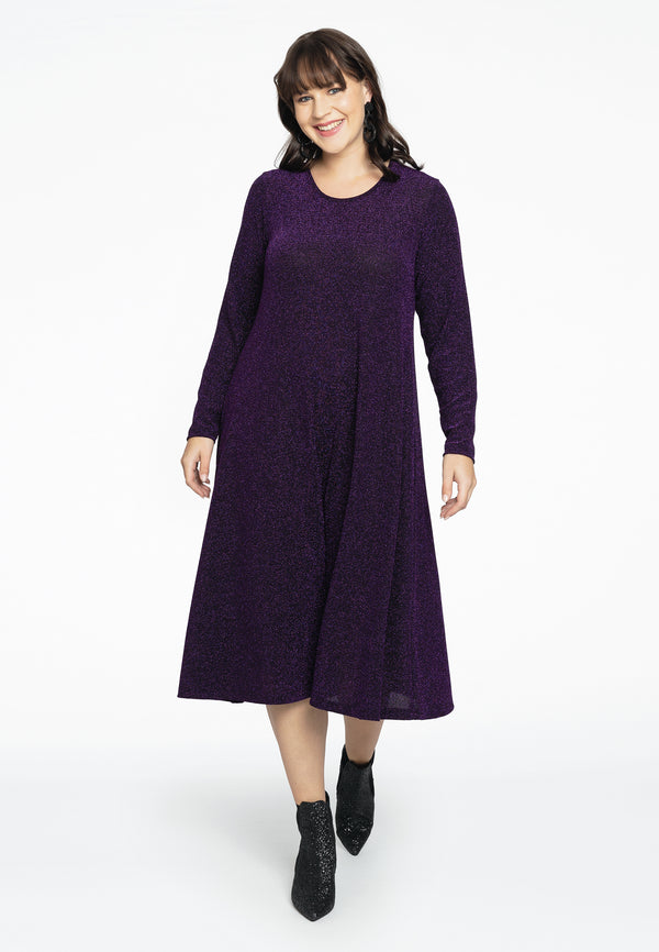 Yoek Jurk LUREX - Paars