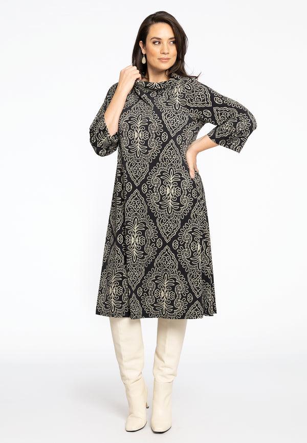 Yoek Jurk Met Col SANSA - Zwart