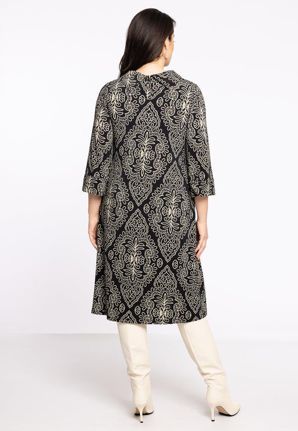 Yoek Jurk Met Col SANSA - Zwart