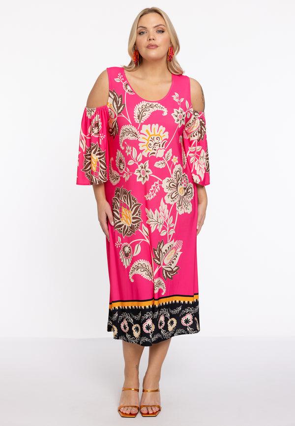 Yoek Jurk Met Cut-out ZARIA - Roze