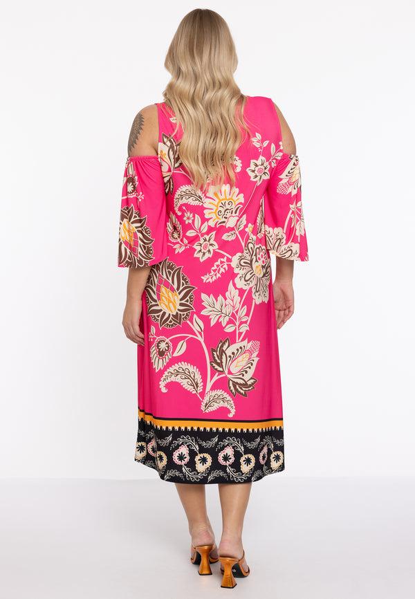 Yoek Jurk Met Cut-out ZARIA - Roze