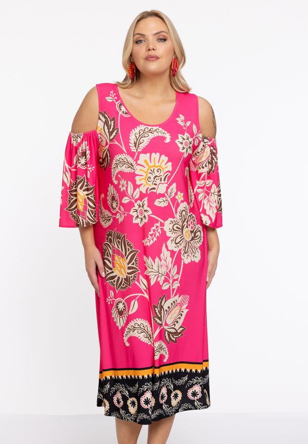 yoek Jurk met cut-out ZARIA - Roze