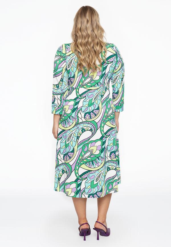 Yoek Jurk Met Knopen BARI - Wit