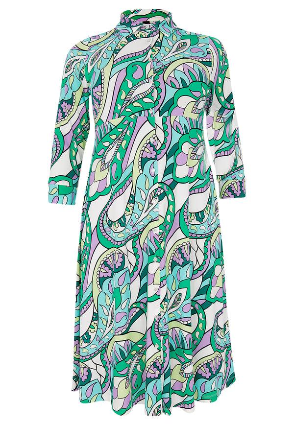 Yoek Jurk Met Knopen BARI - Wit