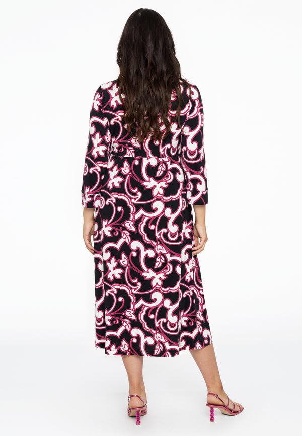 Yoek Jurk Met Knopen DAKOTA - Zwart