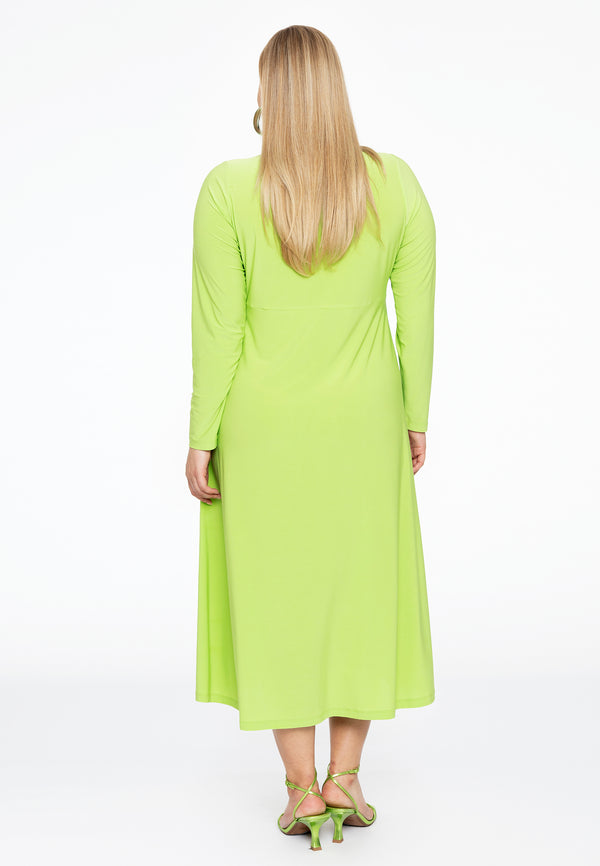 Yoek Jurk Met Knopen DOLCE - Bright Green