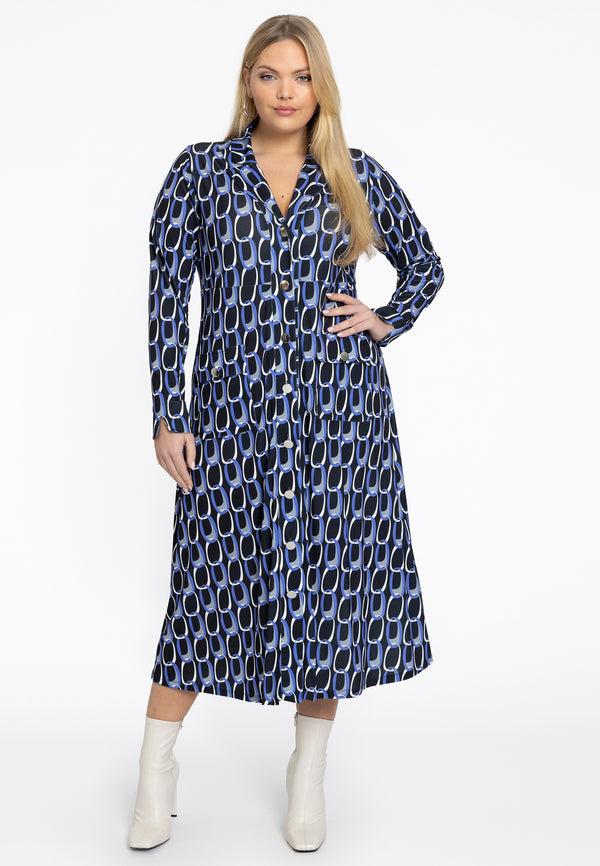 Yoek Jurk Met Knopen JILL - Zwart