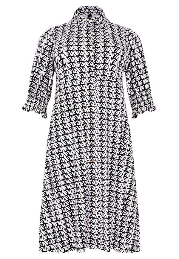 Yoek Jurk Met Knopen LOGO Y - Ecru