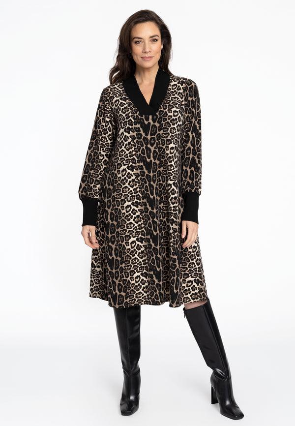 Yoek Jurk Met Leo-ribhals - Zwart