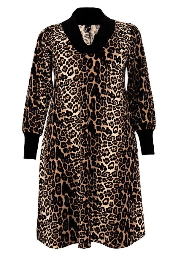 Yoek Jurk Met Leo-ribhals - Zwart