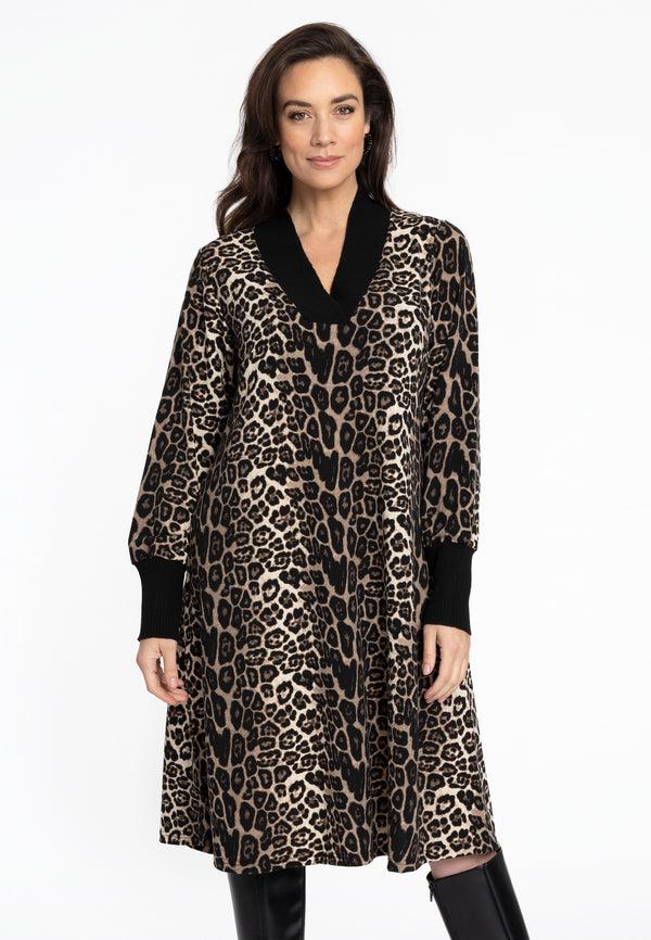 yoek Jurk met leo-ribhals - Zwart