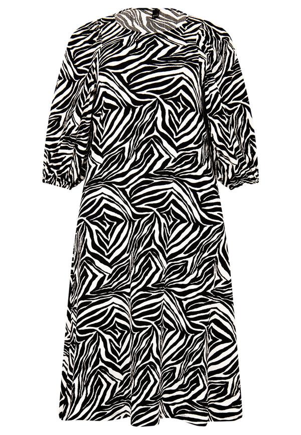 Yoek Jurk Met Pofmouw ZAVI - Zwart