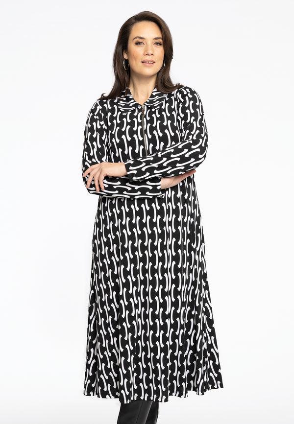 yoek Jurk met rits BETA - Zwart