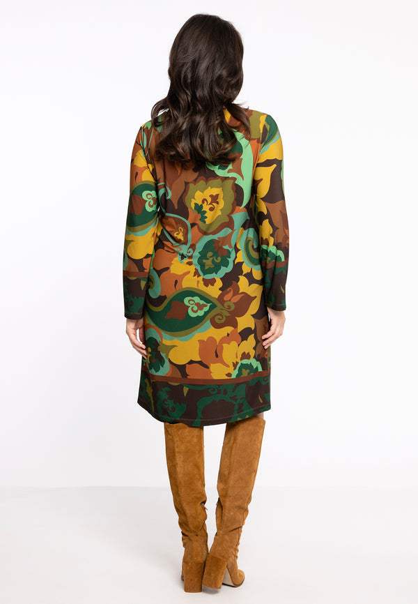 Yoek Jurk Met Ronde Halslijn MAUDE - Groen