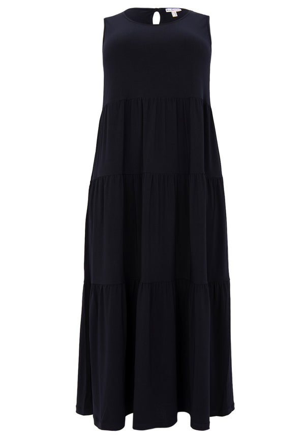 Yoek Jurk Met Ruches DOLCE - Blauw