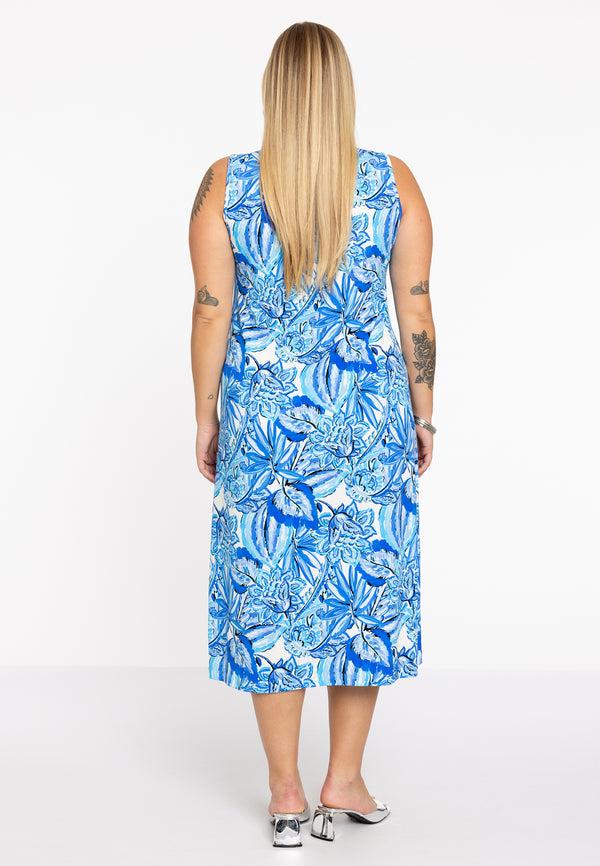 Yoek Jurk Met Strass PORCELAIN - Blauw