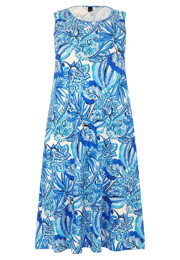 Yoek Jurk Met Strass PORCELAIN - Blauw