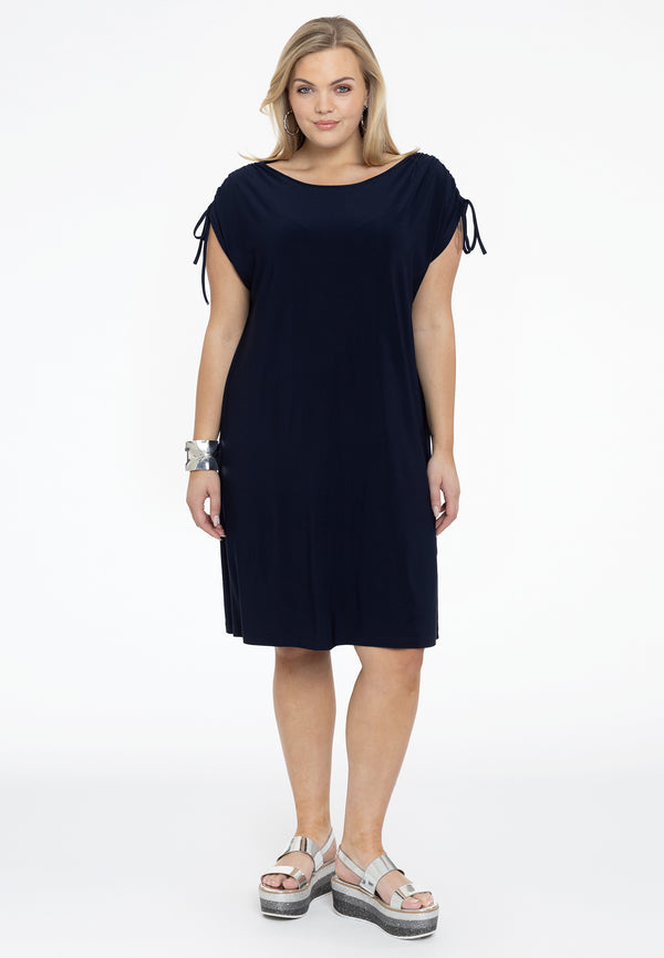 Yoek Jurk Met Strikjes DOLCE - Blauw