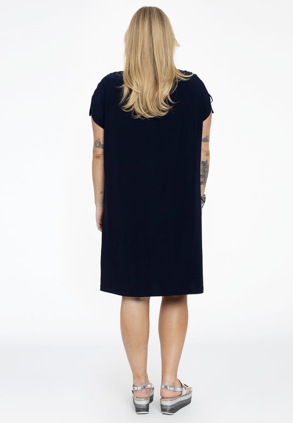 Yoek Jurk Met Strikjes DOLCE - Blauw