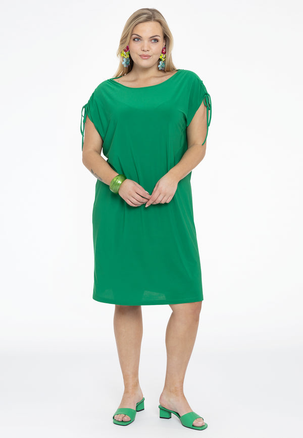 Yoek Jurk Met Strikjes DOLCE - Groen