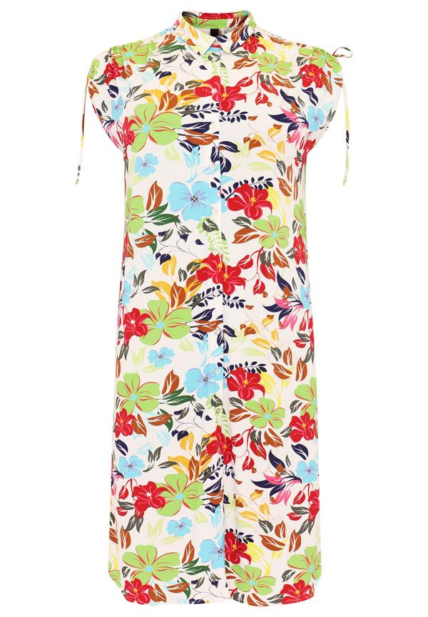 Yoek Jurk Met Strikjes MAYFLOWER - Wit