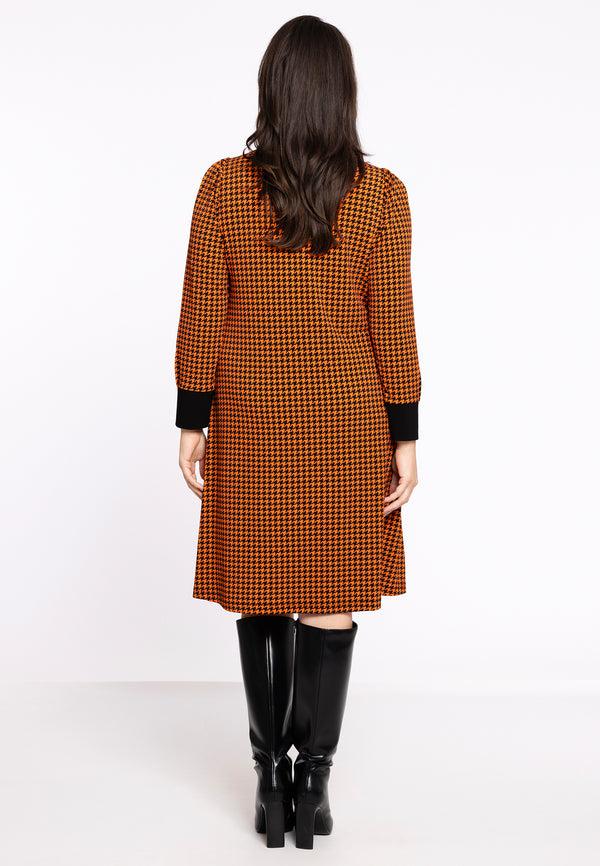 Yoek Jurk Met Zakken KARINA - Oranje