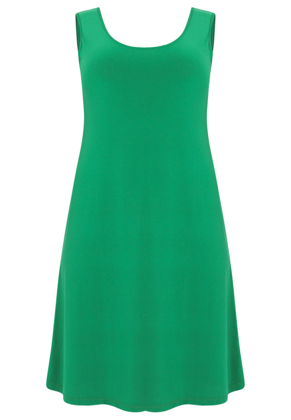 Yoek Jurk Mouwloos Wijd DOLCE - Groen
