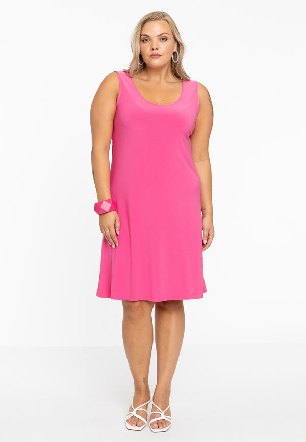 Yoek Jurk Mouwloos Wijd DOLCE - Roze