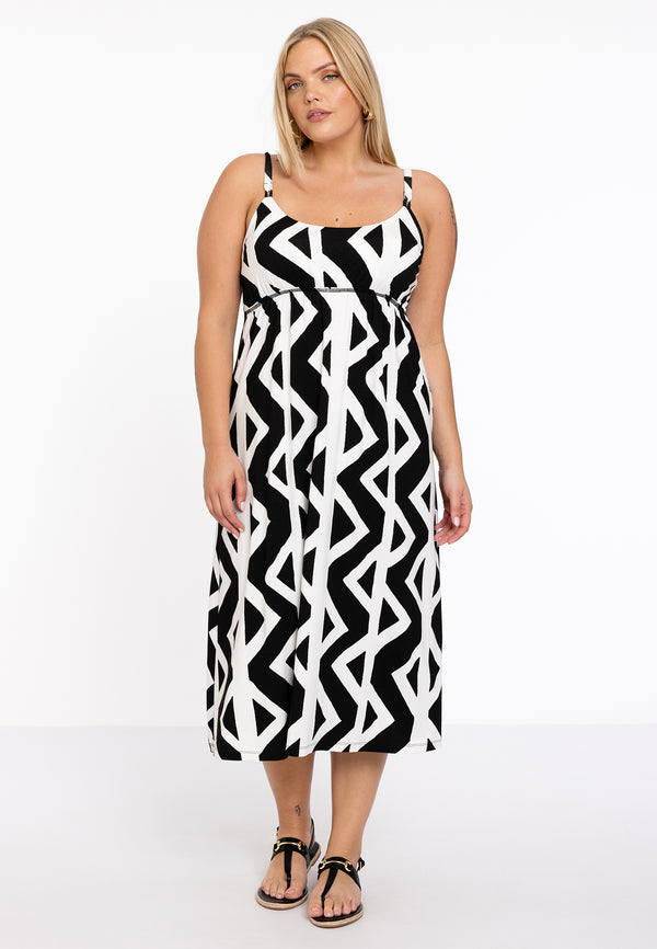 Yoek Jurk Spaghetti NYA - Zwart