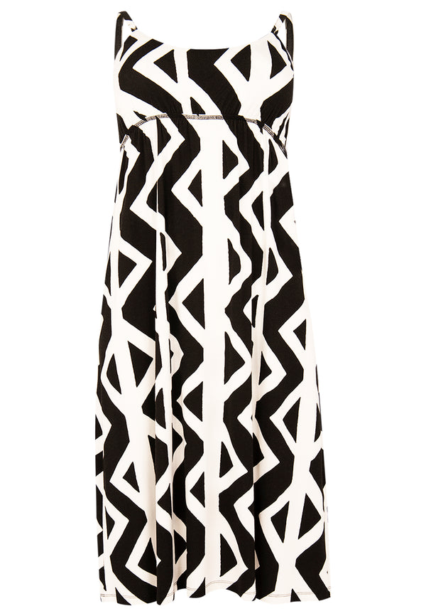 Yoek Jurk Spaghetti NYA - Zwart