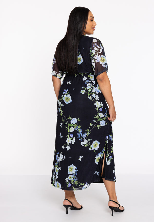 Yoek Jurk Strass BLUETT - Zwart