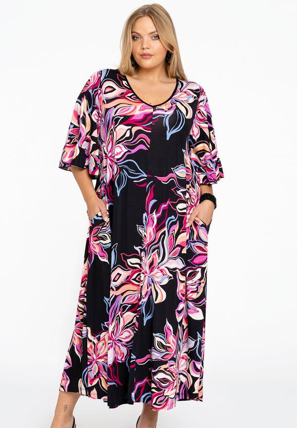 yoek Jurk swing GAIA - Zwart