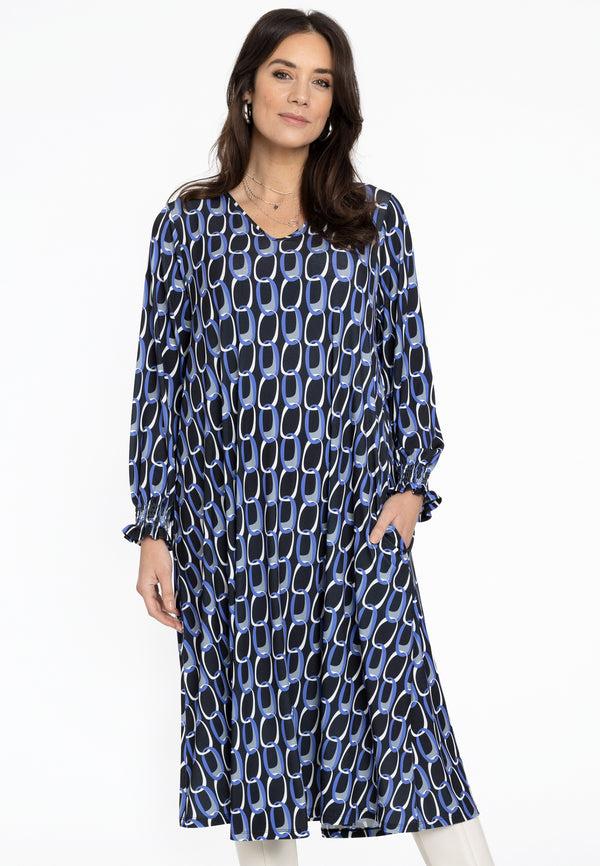 yoek Jurk swing JILL - Zwart