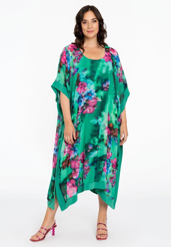 Yoek Jurk Vierkant PIXEL - Groen