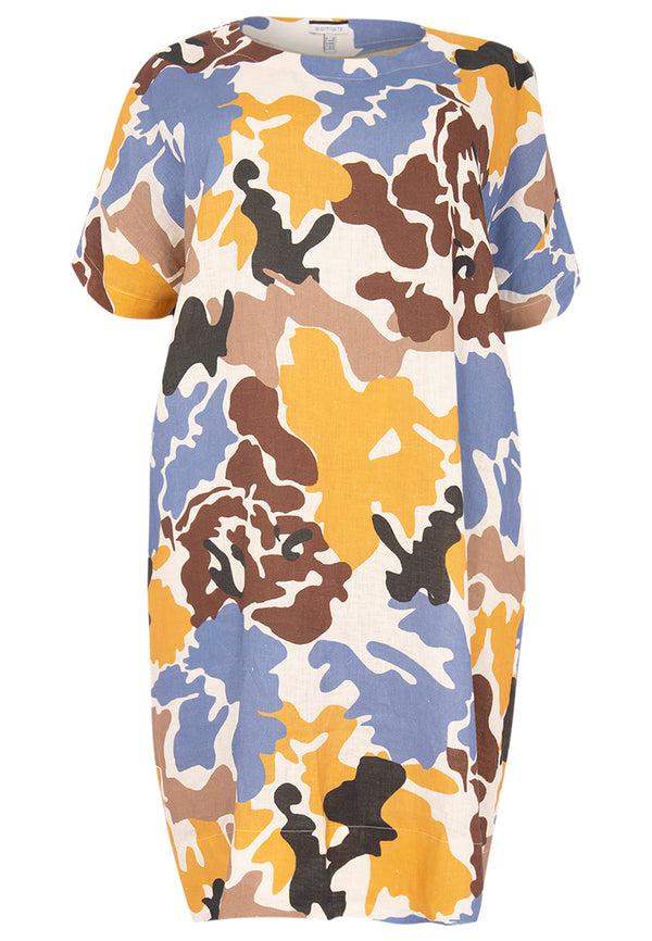 Yoek Jurk Wijd Met Zakken NADIA - Wit