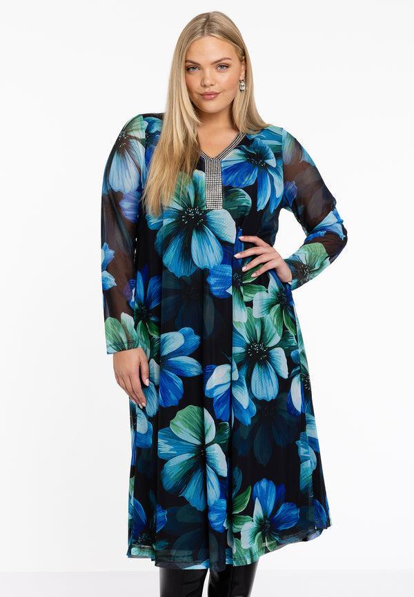 yoek Jurk wijd MIRA - Zwart