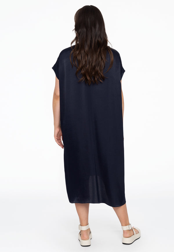 Yoek Kaftan-jurk V-hals - Blauw