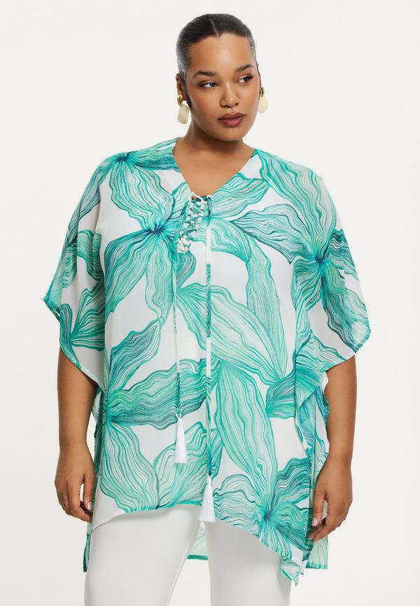 yoek Kaftan SEASTAR - Turquoise
