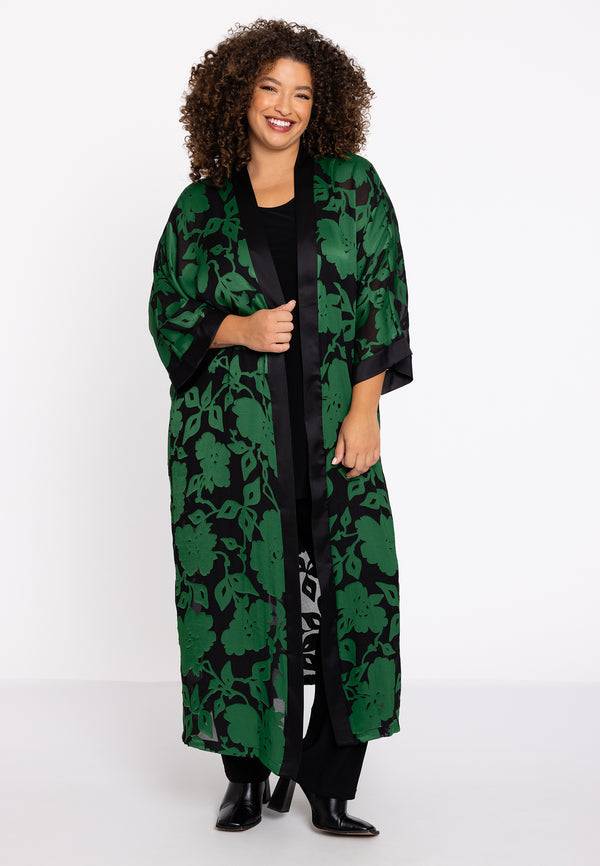Yoek Kimono AUSBRENNER - Groen