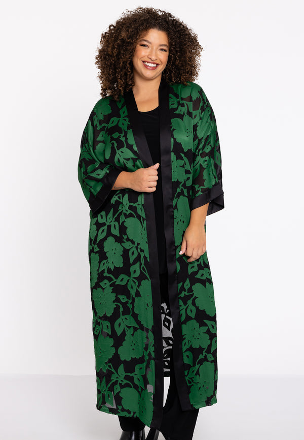 yoek Kimono AUSBRENNER - Groen