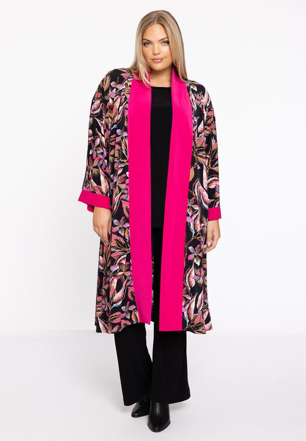 Yoek Kimono FLORA - Zwart