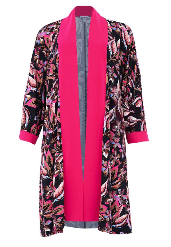 Yoek Kimono FLORA - Zwart