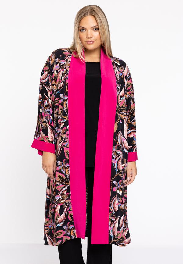 Yoek Kimono FLORA - Zwart