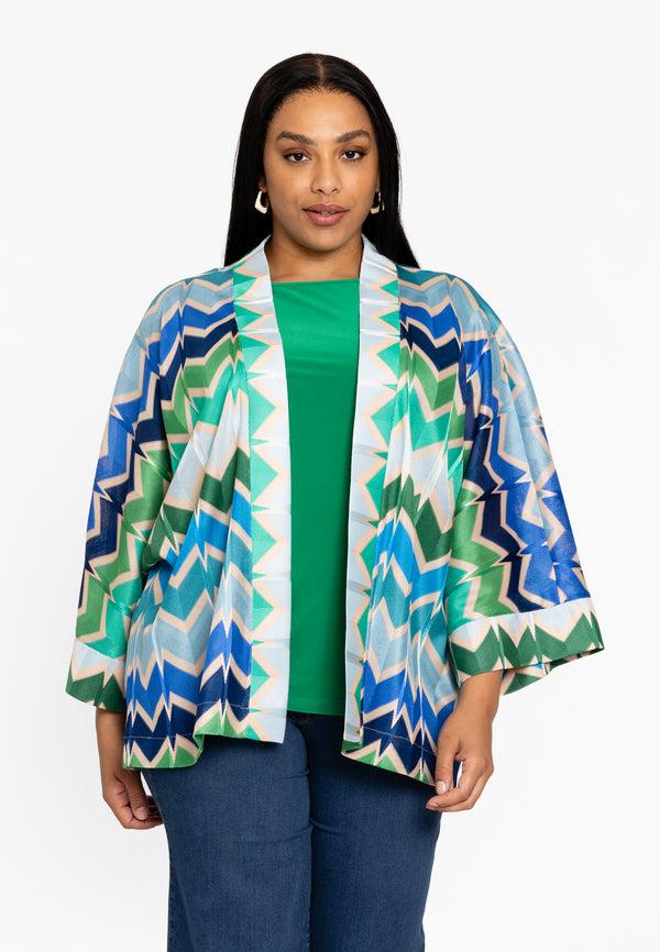 yoek Kimono GARDENIA - Blauw