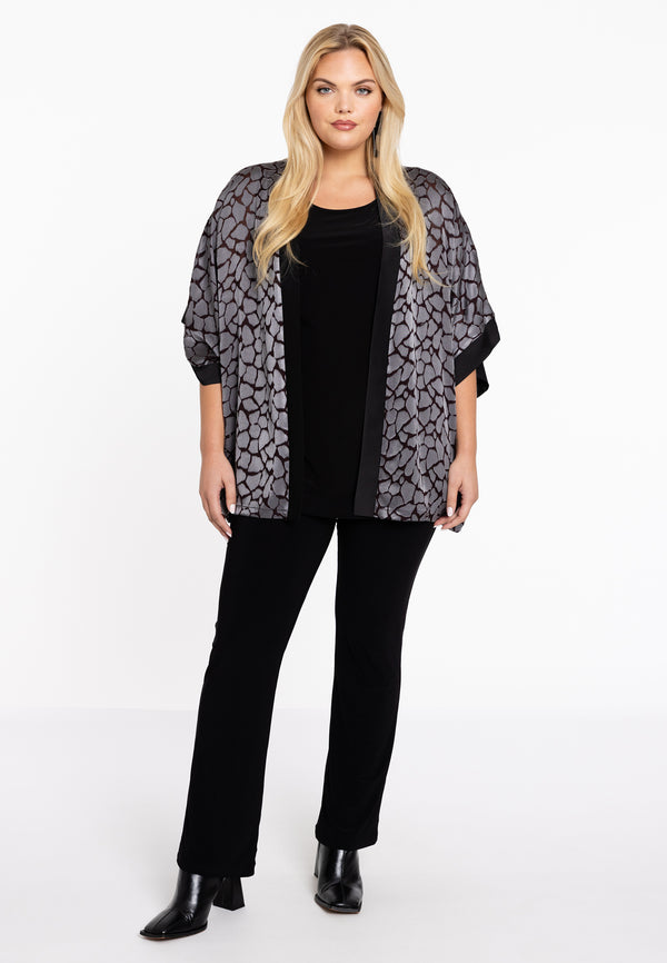 Yoek Kimono Kort REBEL - Grijs