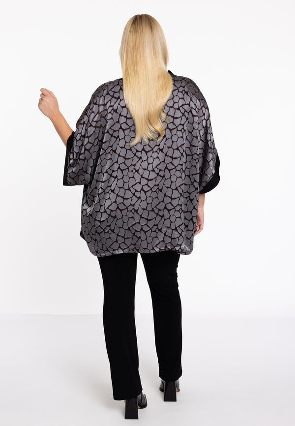 Yoek Kimono Kort REBEL - Grijs