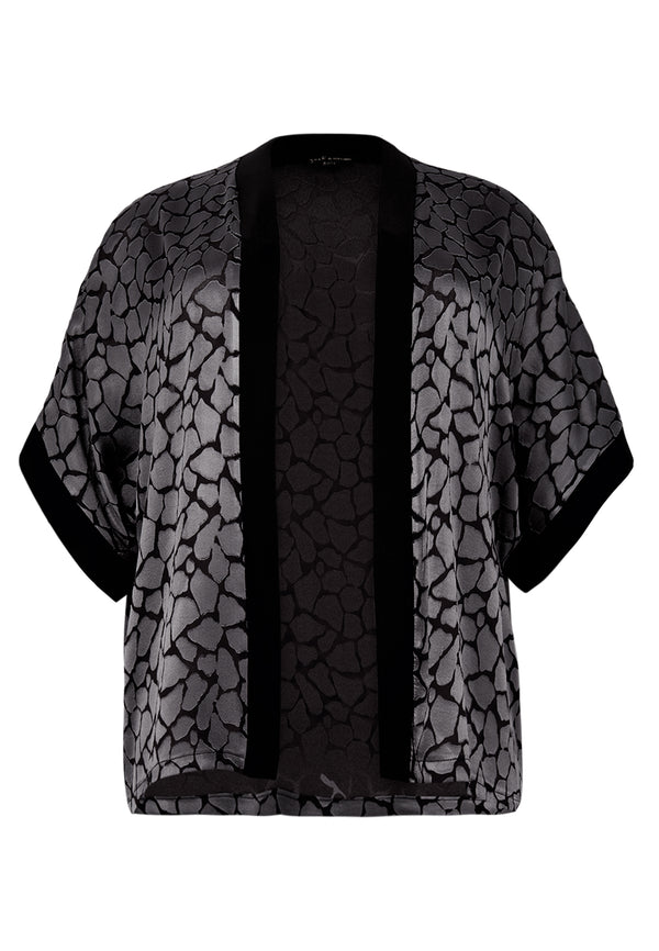 Yoek Kimono Kort REBEL - Grijs