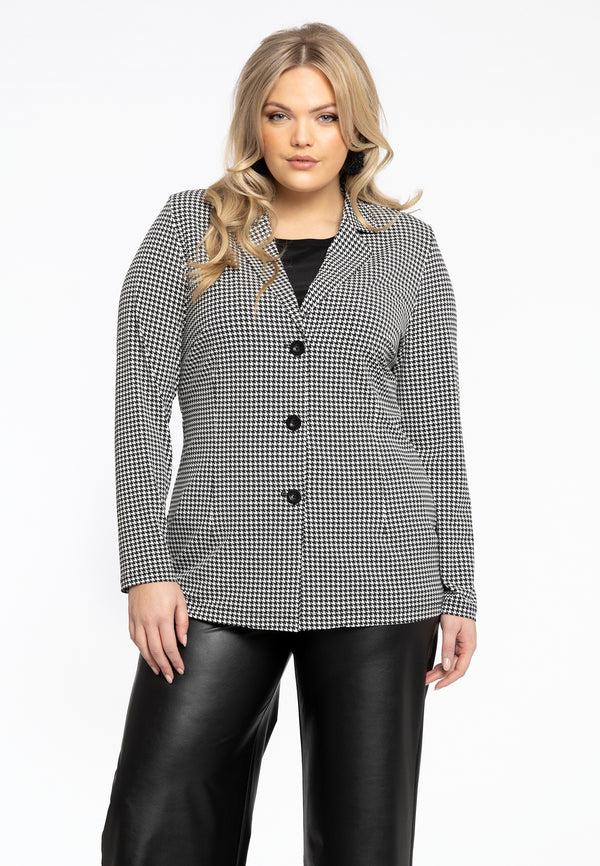 yoek Korte blazer PIA - Zwart